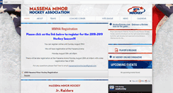Desktop Screenshot of massenaminorhockey.com